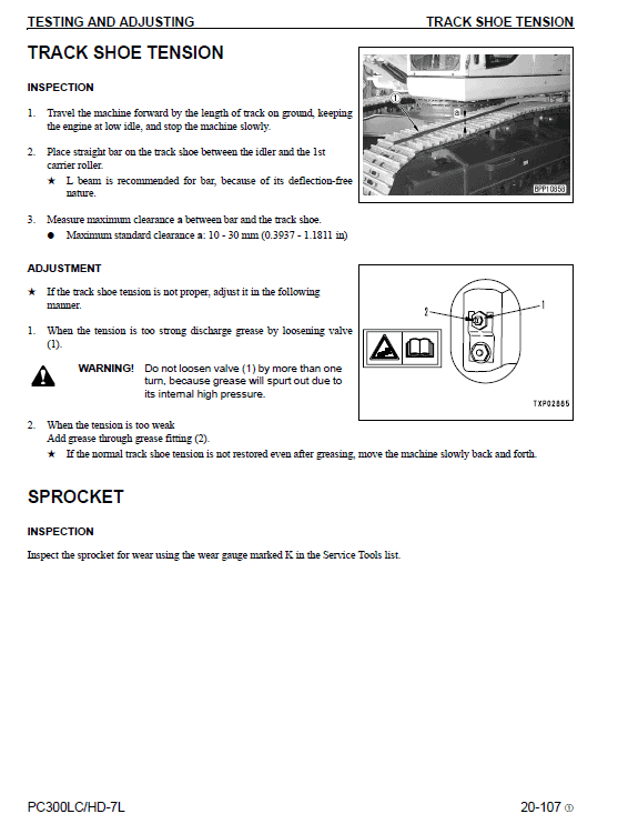 Komatsu Pc300lc-7l, Pc300hd-7l Excavator Service Manual