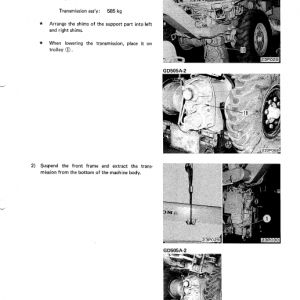 Komatsu Gd500r-2, Gd505r-2, Gd505a-2 Motor Grader Manual