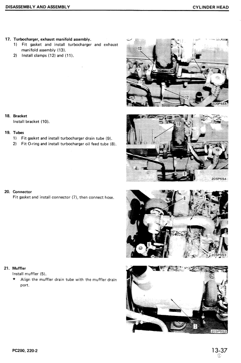 Komatsu Pc200-2, Pc200lc-2, Pc220-2, Pc220lc-2 Excavator Manual