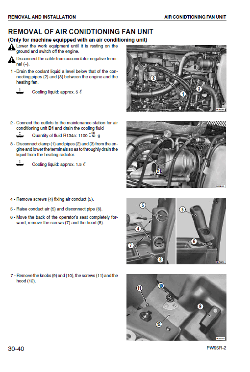 Komatsu Pw95r-2 Excavator Service Manual