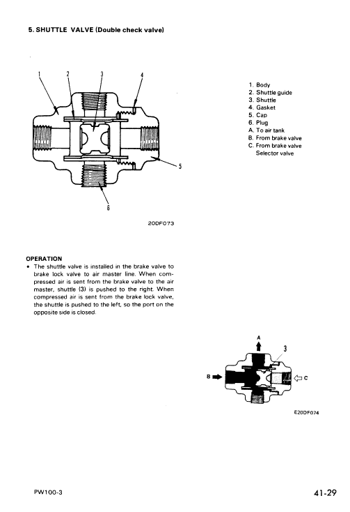 Komatsu Pw100-3 Excavator Service Manual