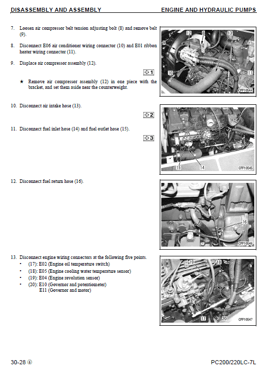 Komatsu Pc200lc-7l And Pc220lc-7l Service Manual