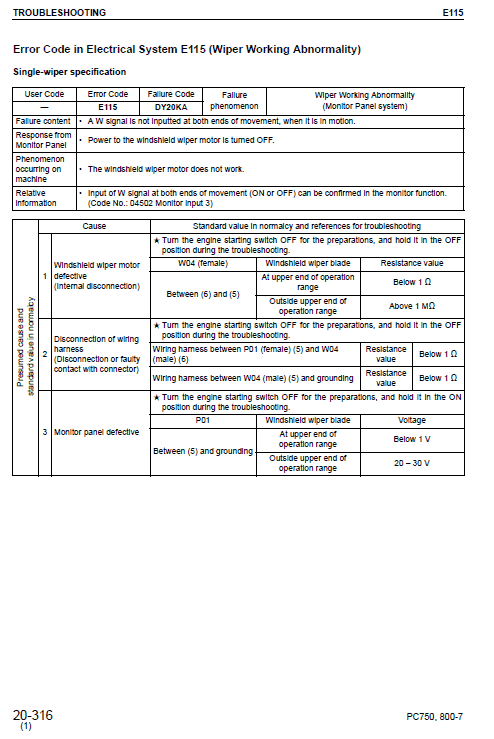 Komatsu Pc750-7, Pc750lc-7, Pc800-7, Pc800se-7 Excavator Service Manual