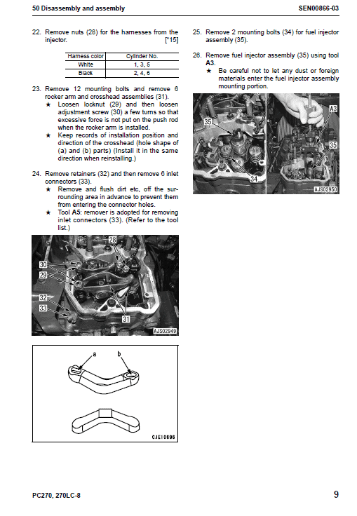 Komatsu Pc350-8, Pc350lc-8, Pc350hd-8 Excavator Service Manual