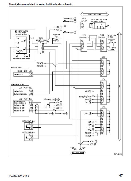 Komatsu Pc210-8, Pc210lc-8, Pc230nhd-8, Pc240lc-8 Excavator Manual