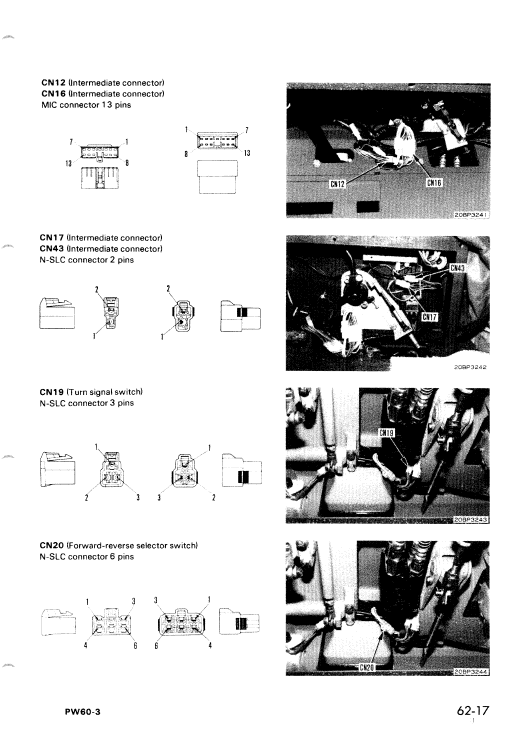 Komatsu Pw60-3 Excavator Service Manual