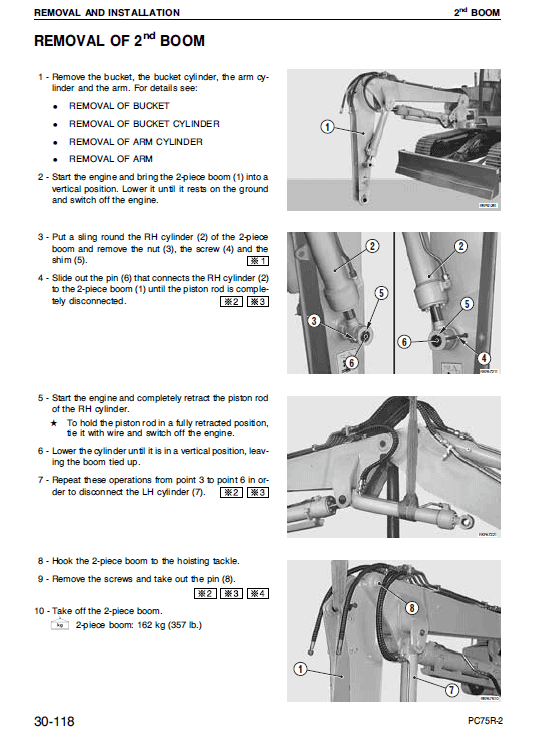 Komatsu Pc75r-2 Excavator Service Manual