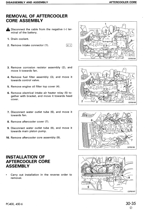 Komatsu Pc400-6, Pc400lc-6 Excavator Service Manual