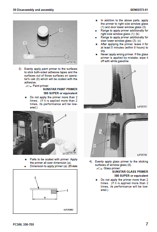 Komatsu Pc300-7e0, Pc300lc-7eo, Pc350-7e0, Pc350lc-7e0 Excavator Manual