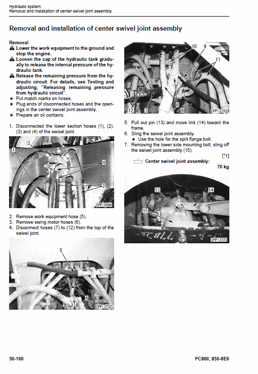 Komatsu Pc800-8e0, Pc800lc-8e0, Pc850-8e0, Pc850lc-8e0 Manual