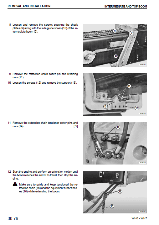 Komatsu Wh714-1, Wh716-1 Telescopic Handler Service Manual