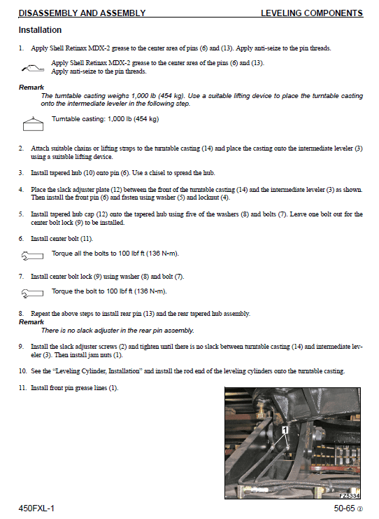 Komatsu 450fxl-1 Feller Buncher Service Manual