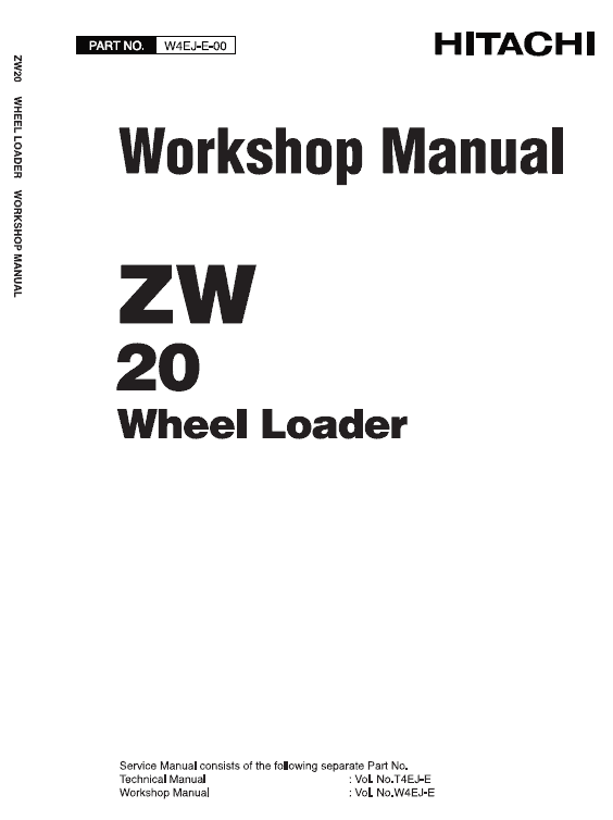 Hitachi Zw20 Wheel Loader Service Manual