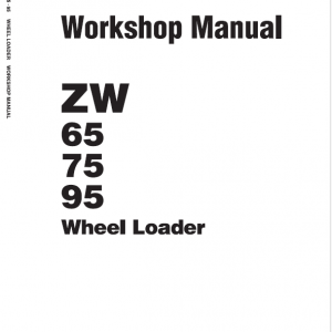 Hitachi Zw65, Zw75, Zw95 Wheel Loader Service Manual