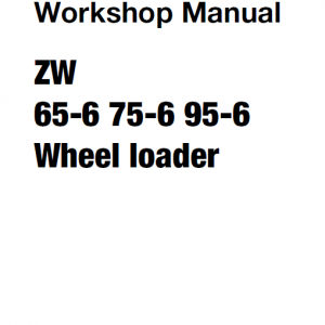 Hitachi Zw65-6 , Zw75-6, Zw95-6 Wheel Loader Service Manual