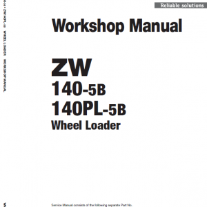 Hitachi Zw140-5b, Zw140pl-5b Wheel Loader Service Manual