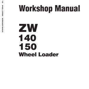 Hitachi Zw140, Zw150 Wheel Loader Service Manual