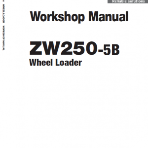 Hitachi Zw250-5b Wheel Loader Service Manual