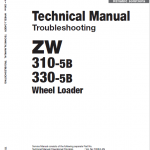 Hitachi Zw310-5a, Zw310-5b Wheel Loader Service Manual