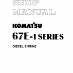 Komatsu 67e-1 Series 3d67e-1a Engine Manual