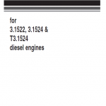Komatsu 3.1522, 3.1524, T3.1524 Engines Manual