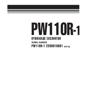 Komatsu Pw110r-1 Excavator Service Manual