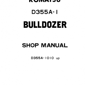 Komatsu D355-a1 Dozer Service Manual