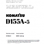Komatsu D63e-1 Dozer Service Manual