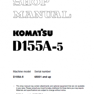 Komatsu D63e-1 Dozer Service Manual