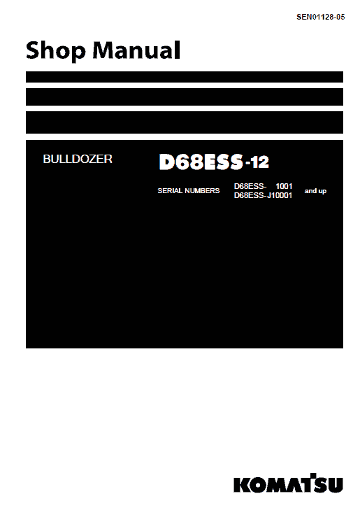 Komatsu D68ess-12 Dozer Service Manual