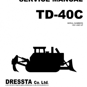 Komatsu Dresser Td-40c Dozer Service Manual