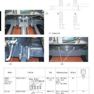 Kubota U17, U17-3 Excavator Workshop Service Manual