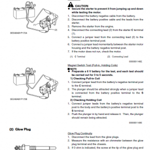 Kubota Kx36-3, Kx41-3s, Kx41-3v Excavator Workshop Manual