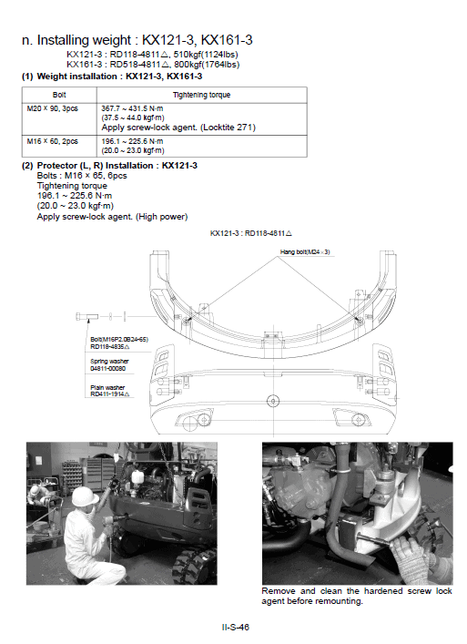 Kubota Kx121-3, Kx161-3 Excavator Workshop Service Manual