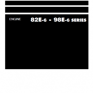 Komatsu 82e-6, 84e-6, 88e-6, 94e-6, 98e-6 Series Engine Manual