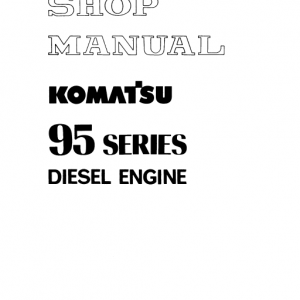 Komatsu 95 Series Engine Manual