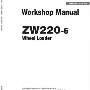 Hitachi Zw220-6 Wheel Loader Service Manual