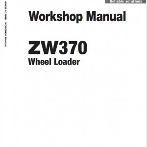 Hitachi Zw370, Zw370-g Wheel Loader Service Manual