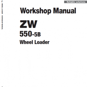 Hitachi Zw550-5b Wheel Loader Service Manual