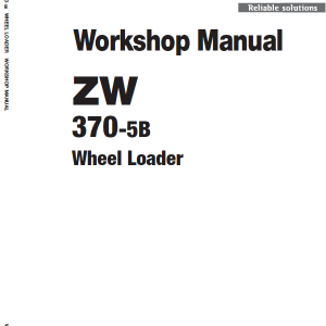 Hitachi Zw370-5b Wheel Loader Service Manual