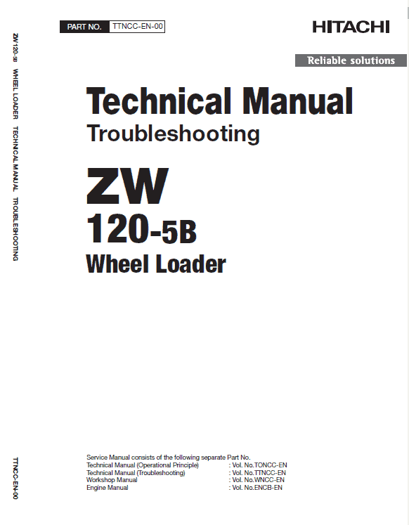 Hitachi Zw120-5b Wheel Loader Service Manual