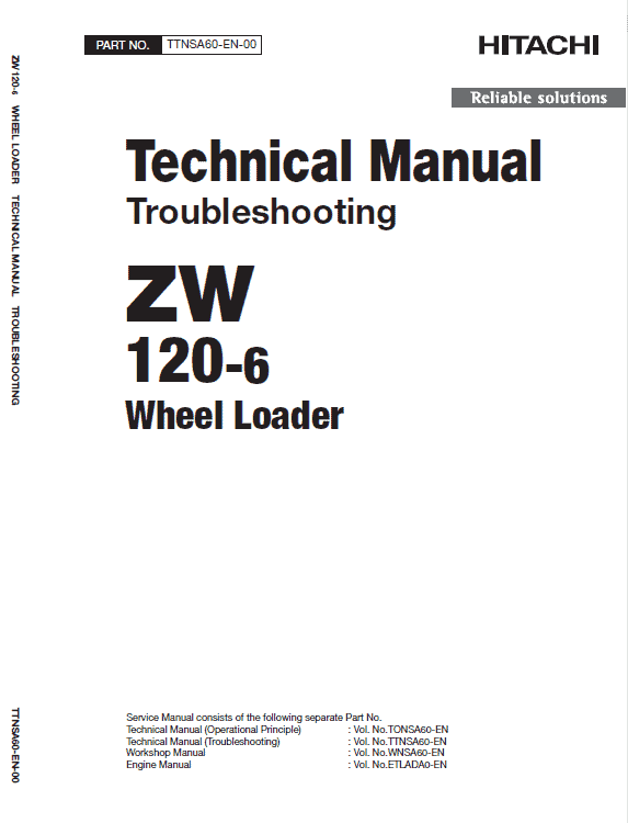 Hitachi Zw120-6 Wheel Loader Service Manual