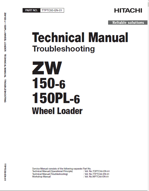 Hitachi Zw150-6 Wheel Loader Service Manual