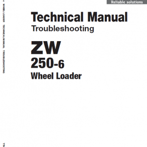 Hitachi Zw250-6 Wheel Loader Service Manual