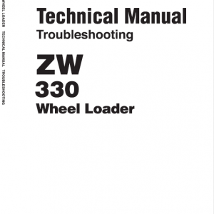 Hitachi Zw330, Zw330-6 Wheel Loader Service Manual