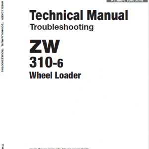 Hitachi Zw310-6 Wheel Loader Service Manual