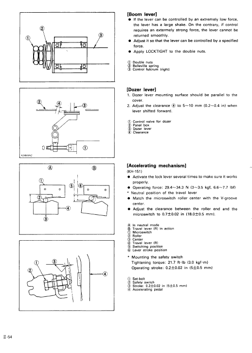 Kubota Kh36, Kh41, Kh51, Kh61 Excavator Workshop Manual