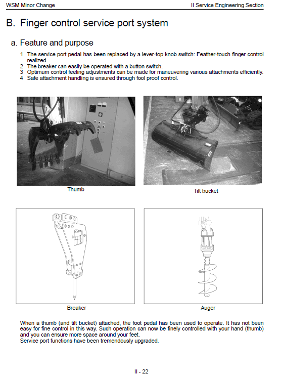 Kubota U35s, Us35-3s, Us45-3s Excavator Workshop Manual