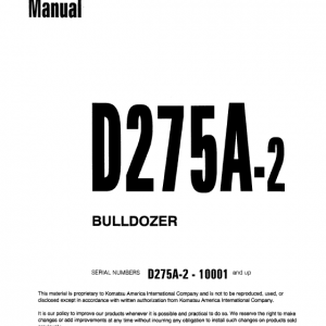 Komatsu D63e-1 Dozer Service Manual