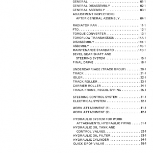 Komatsu D355-a1 Dozer Service Manual